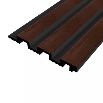 Панель декоративная из экополимера 3D 130х3000х15 мм Солид 4 UHD 01-130L дуб шоколадный 0,39 кв.м