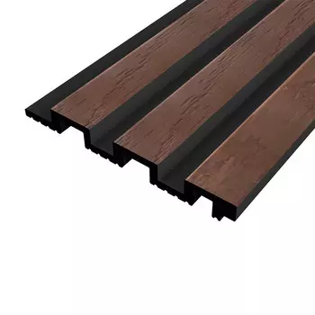 Панель декоративная из экополимера 3D 130х3000х15 мм Солид 4 UHD 01-130L орешник 0,39 кв.м