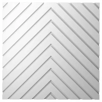 Панель декоративная из экополимера 500х500х12 мм Bello Deco Polymer СП 14 белая 0,25 кв.м