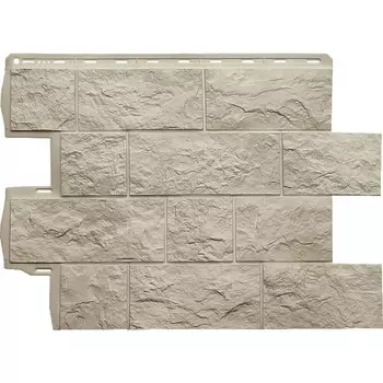 Панель фасадная Альта-Профиль Туф Эко 680х560 мм кремовый