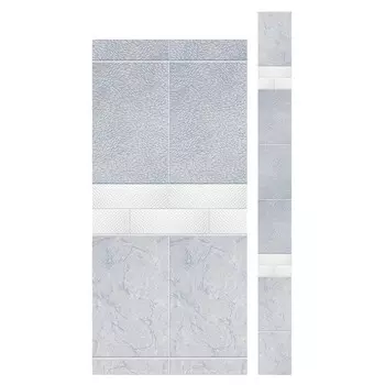 Панель ПВХ 250х2700х8 мм Кронапласт цифровая печать перо платина 0,675 кв.м