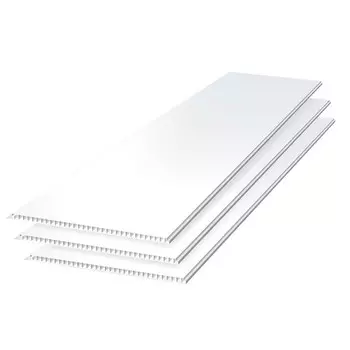 Панель ПВХ 250х3000х8 мм Кронапласт бесшовная матовая белая 0,75 кв.м