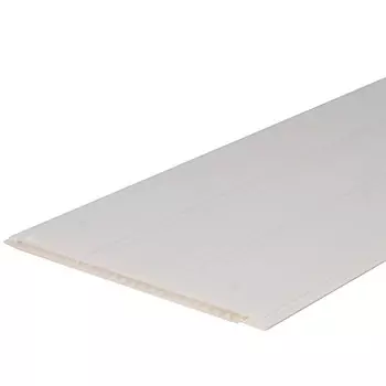 Панель ПВХ 250х3000х8 мм Stella бесшовная глянцевая white line 0,75 кв.м