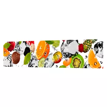 Панель стеновая АБС пластик для кухни 3000х600х1,3 мм фрукты в воде