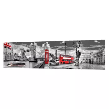 Панель стеновая АБС пластик для кухни 3000х600х1,3 мм прогулка по лондону