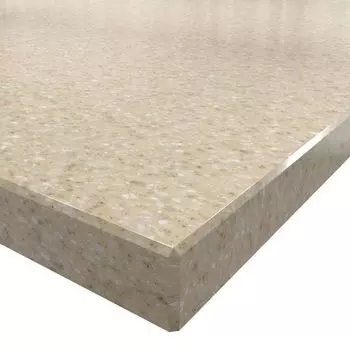 Панель стеновая для кухни искусственный камень с фаской 3600х600х12 мм gold