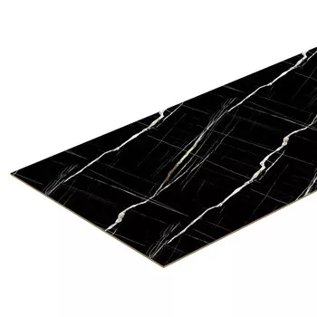 Панель стеновая МДФ для кухни 3000х600х5 мм черный тунис