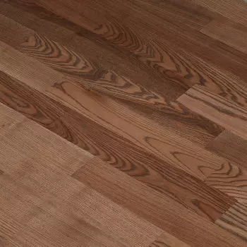 Паркетная доска Polarwood ясень электро 1,678 кв.м 14 мм трехполосная брашированная