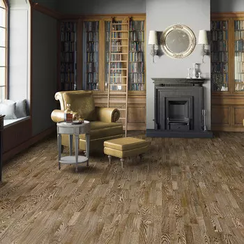 Паркетная доска Tarkett Salsa дуб винтаж 2,658 кв.м 14 мм трехполосная брашированная