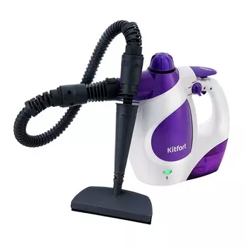 Пароочиститель Kitfort КТ-976 бело-фиолетовый