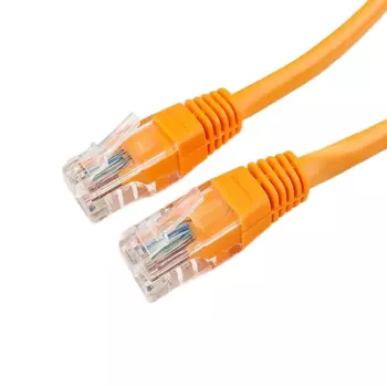 Патч-корд компьютерный UTP CAT5e 4х2х0,511 мм PVC Ripo Plus оранжевый (1 м)
