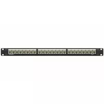 Патч-панель неэкранированная DKC 1U 19 дюйм RJ45 CAT6 24 модуля (RN6PPU24)