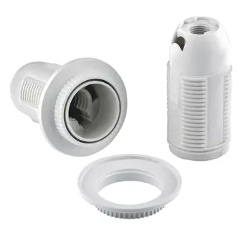 Патрон для лампы E14 Duwi ПВХ 60 Вт IP20 люстровый белый (24524 7)