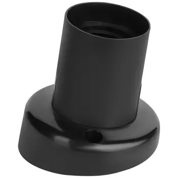 Патрон для лампы Е27 Dwi ПВХ 60 Вт IP20 настенный черный (24536 0)