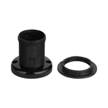 Патрон для лампы Е27 Duwi ПВХ 60 Вт IP20 настенный черный (24538 4)