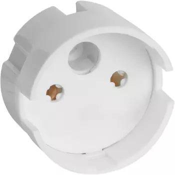 Патрон для лампы G13 Duwi ПВХ 60 Вт IP20 накидной белый (24662 6)