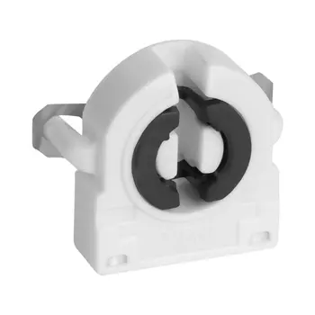 Патрон для лампы G13 Duwi ПВХ 60 Вт IP20 торцевой белый (24665 7)