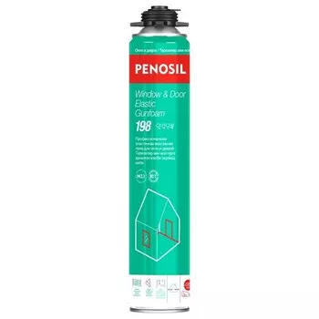 Пена монтажная профессиональная Penosil Window & Door Elastic Gunfoam 198 всесезонная 800 мл