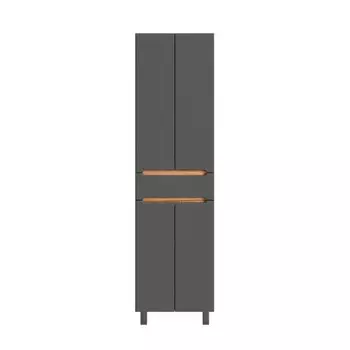 Пенал Sanstar Graffa 50 см подвесной/напольный дуб вотан/графит софт