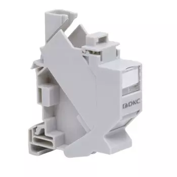 Переходник для модулей Keystone DKC RJ45 на DIN-рейку белый (RNW1DIN)