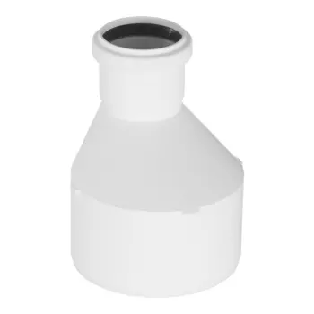 Переходник Rehau Raupiano Plus d110х50 мм пластиковый эксцентрический шумопоглощающий для внутренней канализации