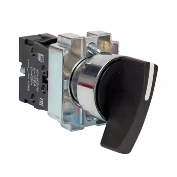 Переключатель EKF PROxima 230 В 1NO IP40 2P с фиксацией черный (xb2-bj21)