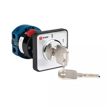 Переключатель кулачковый EKF PROxima ПК-1-113 25А 230 В 3NO IP20 2P с замком черный (pk-1-113-25)