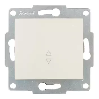 Переключатель Lezard KARINA 707-0388-105 одноклавишный на 2 направления скрытая установка крем