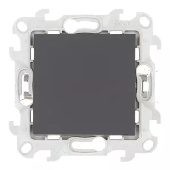 Переключатель Simon 24 Harmonie одноклавишный встраиваемый графит (2420251-038)