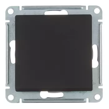 Переключатель Systeme Electric AtlasDesign одноклавишный встраиваемый карбон (ATN001061)