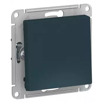 Переключатель Systeme Electric AtlasDesign одноклавишный встраиваемый изумруд (ATN000871)