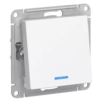 Переключатель Systeme Electric AtlasDesign одноклавишный встраиваемый лотос с подсветкой (ATN001363)