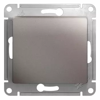 Переключатель Systeme Electric Glossa одноклавишный встраиваемый платина (GSL001261)