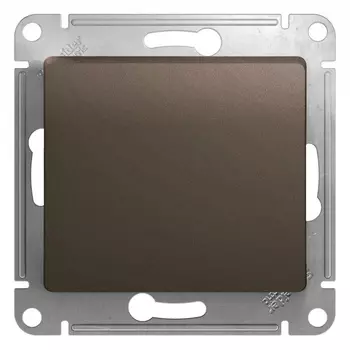 Переключатель Systeme Electric Glossa одноклавишный встраиваемый шоколад (GSL000871)