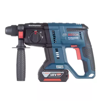 Перфоратор аккумуляторный Bosch GBH 180-LI Brushless 18 В 2 Дж 2х4Ач Li-Ion SDS-plus 2 АКБ и ЗУ (0611911121)