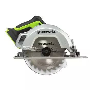 Пила дисковая аккумуляторная Greenworks GD24CS 24 В d185 мм без АКБ и ЗУ (1500907)