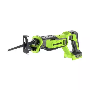 Пила сабельная аккумуляторная Greenworks GPT-BLRS-1 24 В без АКБ и ЗУ (1200607)