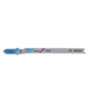 Пилки для лобзика Bosch T218A (2608631032) по металлу L67 мм криволинейный рез (5 шт.)