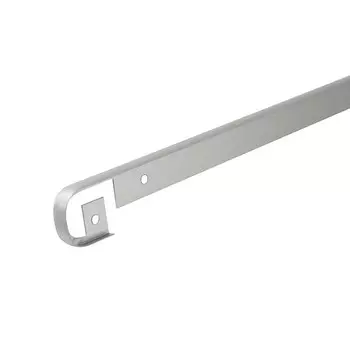 Планка Т-образная для столешниц 26-28 мм R9 матовый хром алюминий