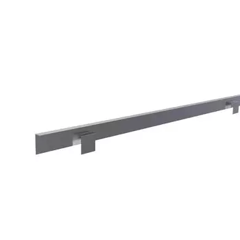 Планка угловая внешняя серая 600х20х9 мм Slotex