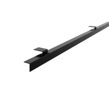 Планка угловая внутренняя черная 600х10х9 мм Slotex
