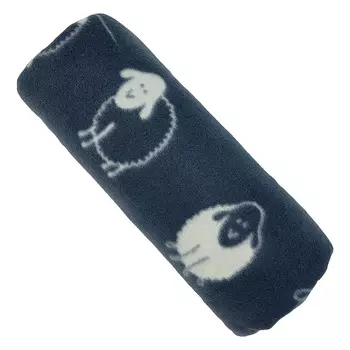 Плед 130х170 см Belezza Овечки флис черный