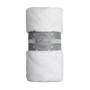 Плед 150х200 см TexRepublic микрофибра белый