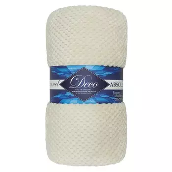 Плед 150х200 см TexRepublic Жаккард микрофибра шампань