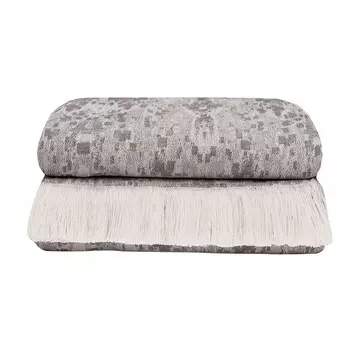 Плед 175х220 см Лен Наш Текстура полулен серый