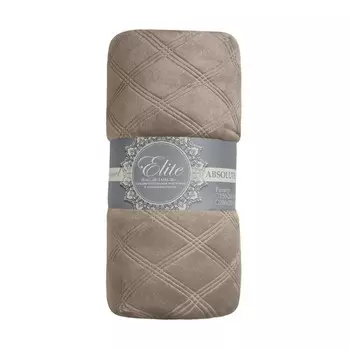 Плед 200х220 см TexRepublic микрофибра бежевый