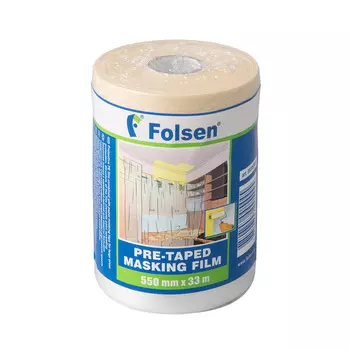 Пленка защитная Folsen с клейким краем 9 мкм 0,55х33 м (18,1 кв.м)