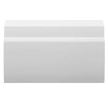 Плинтус экополимер Decomaster 105х24х2000 мм белый (A155)