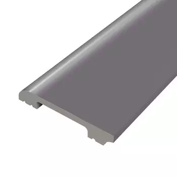 Плинтус экополимер Солид 80х13х2000 мм титан (8UHD 05/80)