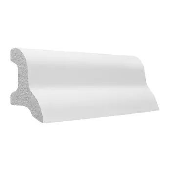 Плинтус экополимер Stenopol 42x21x2000 мм белый (C7230)